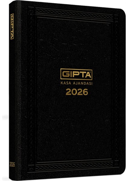 2026 Ciltli Sert Kapak Ticari Kasa Ajandası 17X24 cm 432 Sayfa (111-TCK) Siyah
