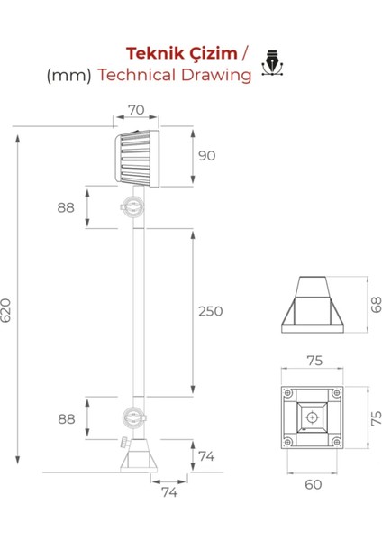Endüstriyel Makina Aydınlatma Lambası Erc L-34-67 fiyatları