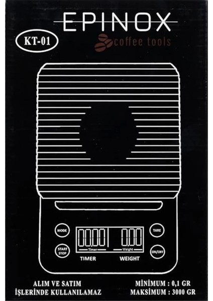 Hassas Mutfak Tartısı 0.1 G - 3 Kg, Kahve ve Yemek Hazırlığı Için Ideal, Kullanım Kolaylığı indirimleri