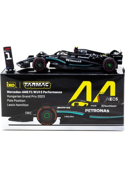 Nessiworld Tarmac Works x Ixo Models 1/64 Mercedes-Amg F1 W14 E Performance Hungarian Grand Prix 2023 Pole Position Lewis Hamilton fiyatları