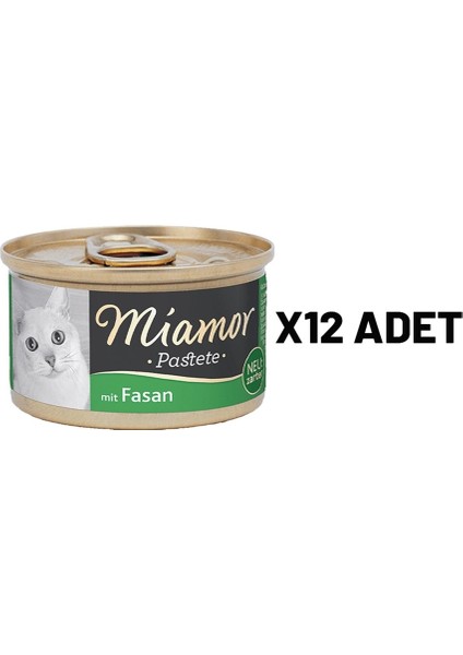 Pastete Kedi Sülünlü 85 gr x 12 Adet