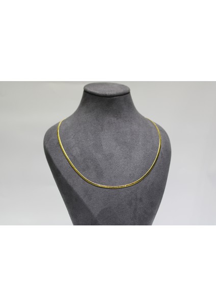 14 Ayar Altın Italyan Örme Modeli Kolye