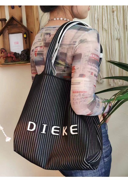 Mkjınmeı Büyük Kapasiteli Örme Omuz Çantası (Yurt Dışından) modelleri