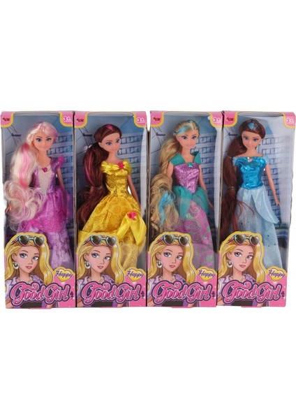 Bfs 115516-17 29CM Renklı Manken Bebek+ Kutu