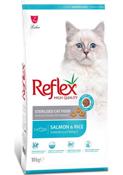 Elit Reflex Somonlu ve Pirinçli Kısırlaştırılmış Kedi Maması 10KG