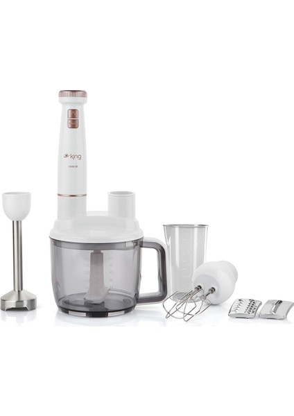 Bodie Blender Seti, 4 Yıl Garanti ile Güçlü ve Şık Beyaz Tasarım