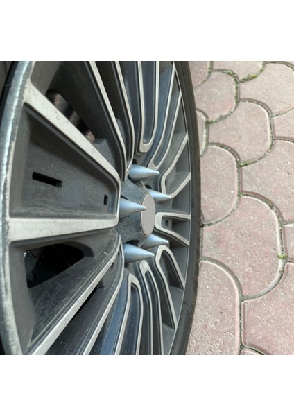 Sivri Mermi Bijon Kapağı Sökme Aparatlı 20 Li Set 17 Mm-19 mm Gri fırsatları