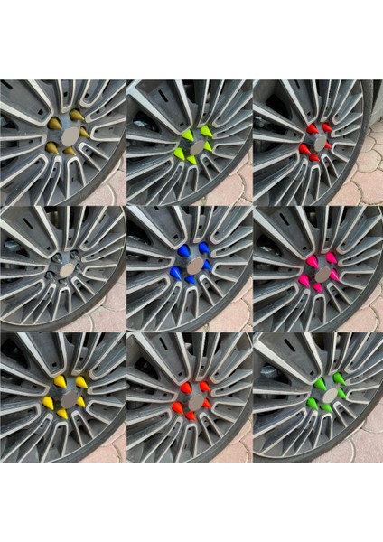 Sivri Mermi Bijon Kapağı Sökme Aparatlı 20 Li Set 17 Mm-19 mm Gri indirimleri