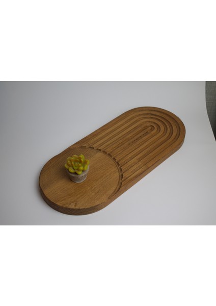 Dekoratif Ahşap Sunum Tabağı - Masif Gürgen - Modern Tasarım Aksesuarı fiyatları