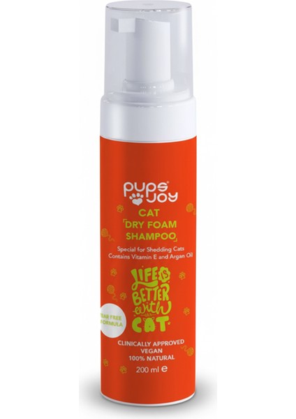 Tüy Döken Kedilere Özel - E Vitamini ve Argan Yağı Içerikli Kuru Köpük Şampuan fiyatları