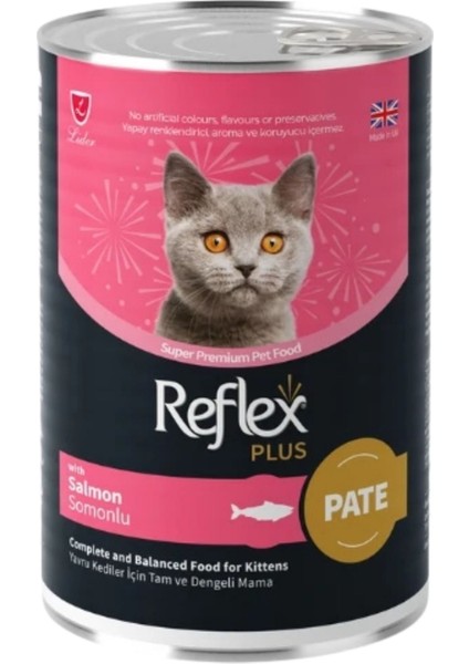 Elit Reflex Plus Pate Içinde Somonlu Yavru Kedi Konservesi 395 gr