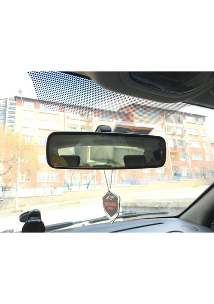 Carub 280 mm Bombeli Makaslı Geçmeli Iç Ilave Ayna Siyah