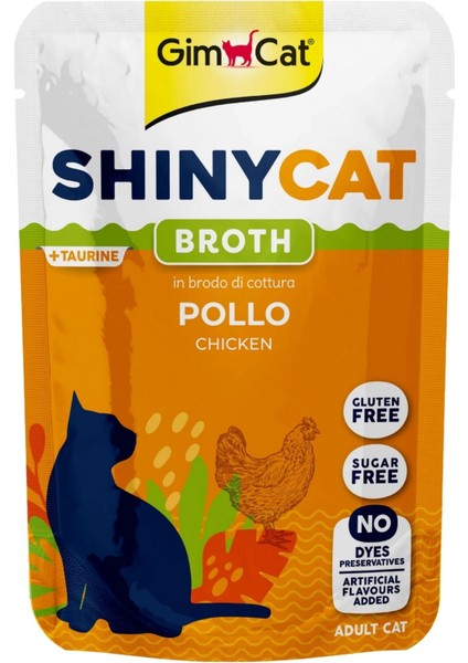 Elit Gimcat Shinycat Pouch Tavuklu Yetişkin Kedi Konservesi 70GR