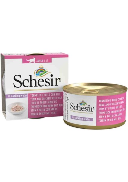 Elit Schesir Ton Balıklı Tavuklu ve Pirinçli Naturel Kedi Konservesi 85GR
