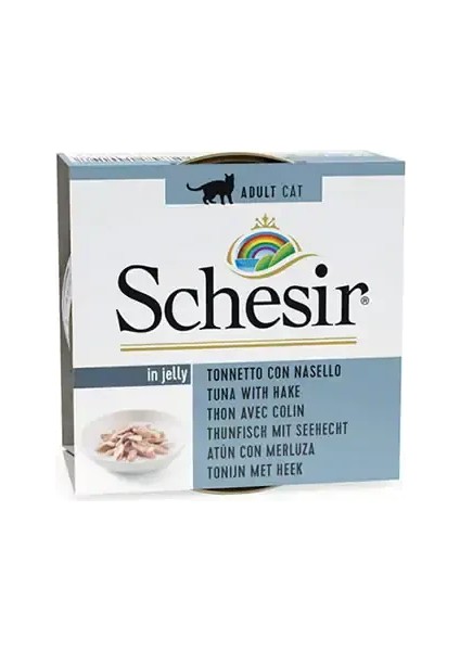 Elit Schesir Jöle Içinde Tuna ve Barlam Balıklı Yetişkin Kedi Konservesi 85GR