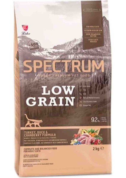 Elit Spectrum Düşük Tahıllı Hindili Ördekli ve Yaban Mersinli Yetişkin Kedi Maması 2kg