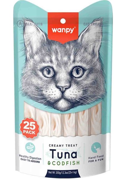 Elit Wanpy Ton ve Morina Balıklı Krema Kedi Ödülü 25*14GR