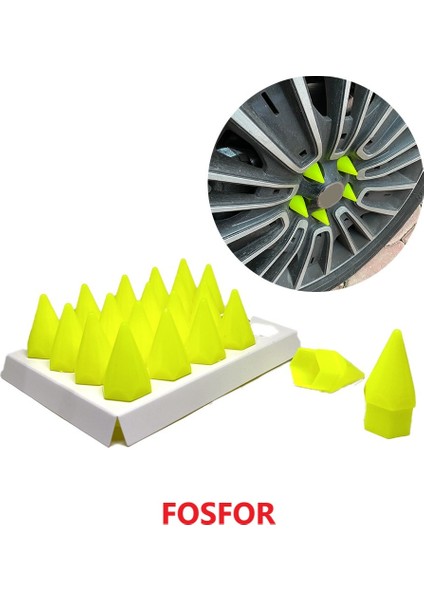 Sivri Mermi Bijon Kapağı Sökme Aparatlı 20 Li Set 17 Mm-19 mm Fosfor