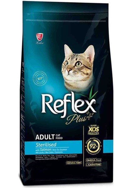 Elit Reflex Plus Somonlu Kısırlaştırılmış Kedi Maması 1,5kg +500GR