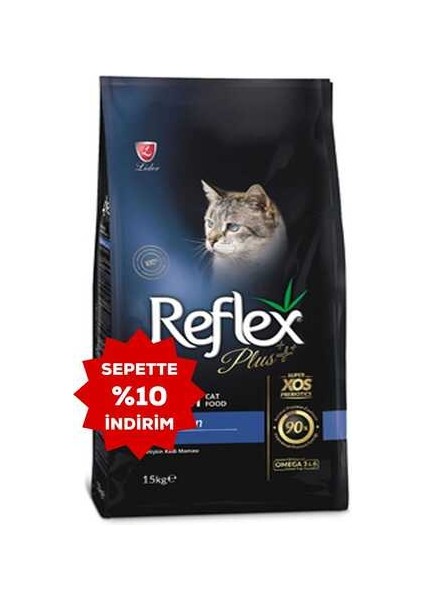Elit Reflex Plus Somonlu Yetişkin Kedi Maması 15KG