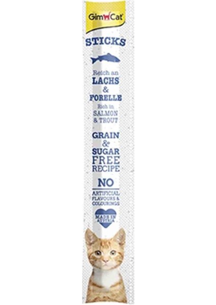 Elit Gimcat Sticks Somonlu Kedi Ödül Çubuğu
