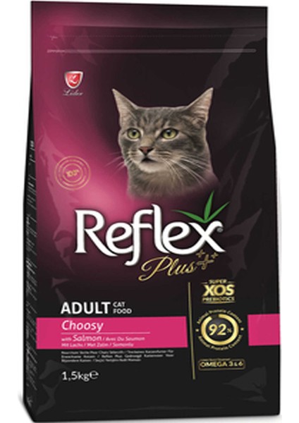 Elit Reflex Plus Choosy Somonlu Seçici Yetişkin Kedi Maması 1,5kg