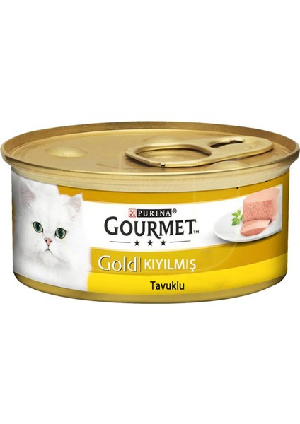 Elit Gourmet Gold Kıyılmış Tavuk Etli Yetişkin Kedi Konservesi 85GR