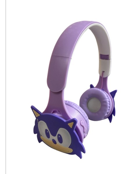 Sonic Kablosuz Bluetooth Katlanabilir Kulaküstü Kulaklık Mor