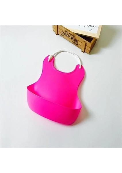 Bfs Çocuk Bebek Mama Önlüğü Dökülme Engelleyici Bükülebilir Pembe