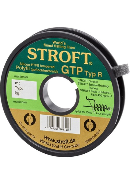 Gtp Typ-R 125M Multicolor (Çok Renkli) Örgü Misina