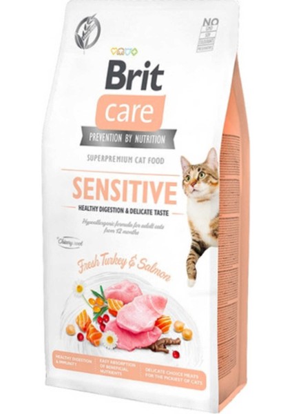 Elit Brit Care Hassas Kediler Için Hindi ve Somonlu Yetişkin Kedi Maması 2kg