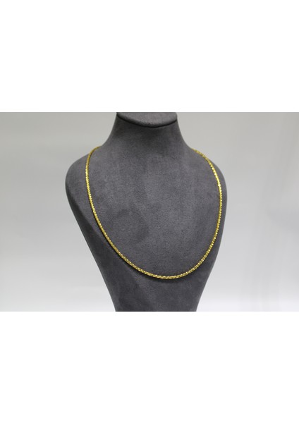 14 Ayar Altın Pullu Kadın Zinciri Kolye