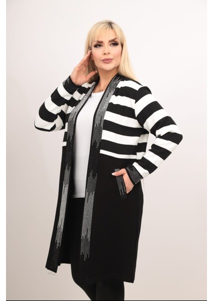 collection Taşlı Kap Hırka Büyük Beden