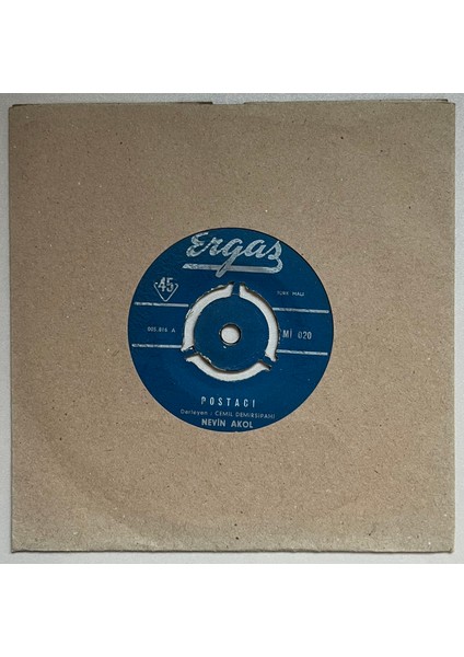 Nevin Akol Yastığı Kuş Tüyünden - Postacı 45 Lik Plak (Orijinal Dönem Baskı Plak)