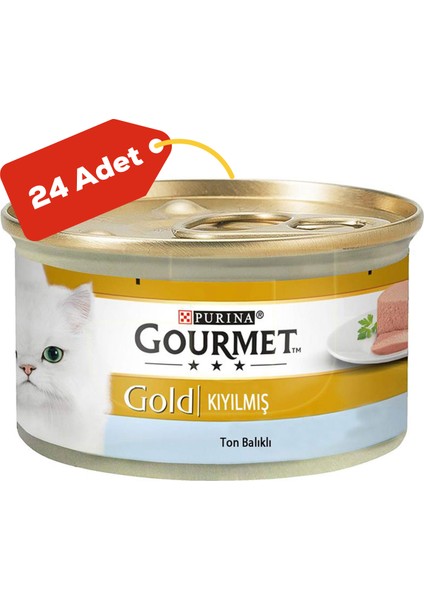 Elit Gourmet Gold Kıyılmış Ton Balıklı Yetişkin Kedi Konservesi 24X85GR 24LÜ