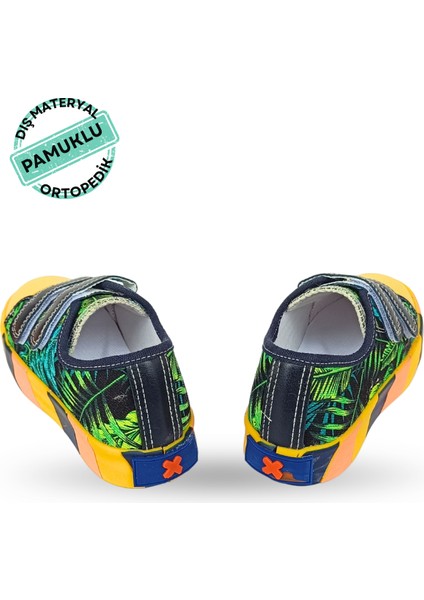 Yaprak Desenli Kanvas Yazlık Erkek Çocuk Sneakers modelleri