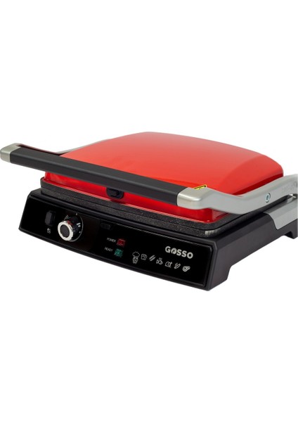 Kırmızı 2005K Doyum Tost Makinesi, Pratik ve Şık Tasarım, Lezzetli Tostlar Için Ideal