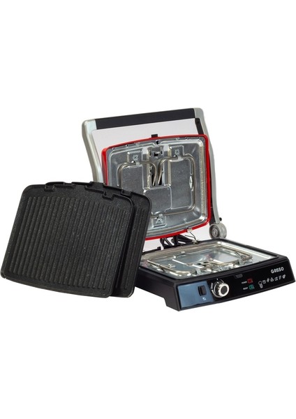 Kırmızı 2005K Doyum Tost Makinesi, Pratik ve Şık Tasarım, Lezzetli Tostlar Için Ideal fırsatları