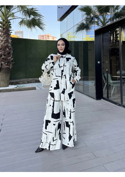 Beyaz Renk Desenli Ikili Takım fiyatları