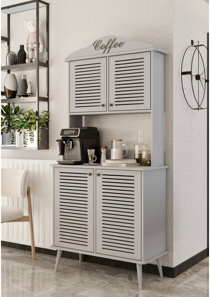 Avior Kahve Köşesi Mdf Kapaklı Raflı 90 cm fiyatları