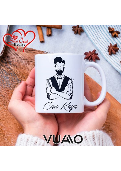 Kuaför Özel Isimli Kupa Bardak, Kişiye Özel Hediye Kupa Bardağı, Kuaförlere Özel Baskılı Kupa Bardak