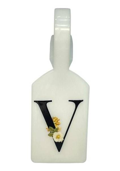 V Harf Beyaz Bavul Etiketi,valiz Etiketi,kartlık,isimlik,bagaj Etiketi