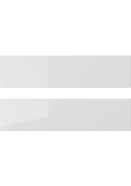 Çekmece Ön Paneli, Parlak Cila Açık Gri, 40X10 cm