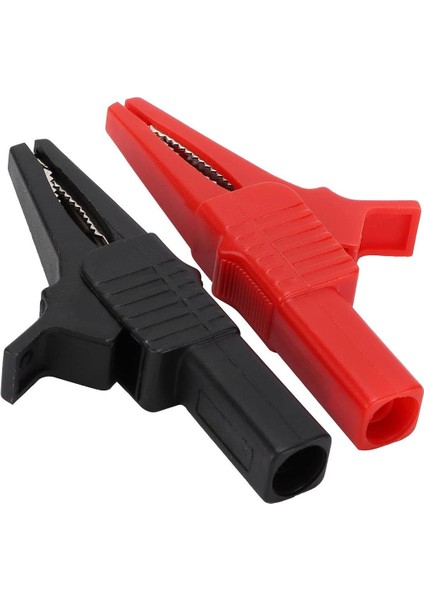 IC-243C Siyah-Kırmızı 4 mm Banan Jak Girişli 2'li Krokodil Catııı modelleri