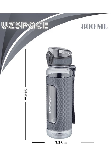 Chrystal Diamond Tritan Su Matarası – Slikon Korumalı - 800 ml fiyatları
