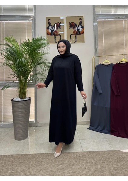 Çıma Detaylı Uzun Elbise