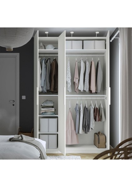 Pax Gardırop, Beyaz, 150X60X236 cm fiyatları