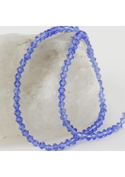 Ds-Derin 4x4 mm Arpa Kesim Kristal Taş-Açık Mavi