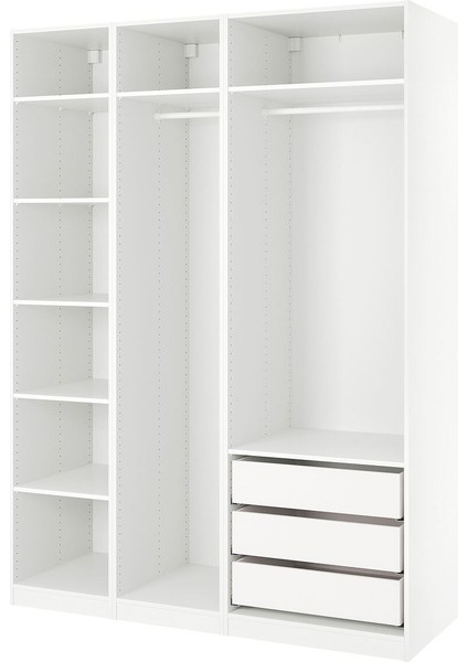 Açık Gardırop, Beyaz, 175X58X236 cm