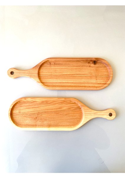 Ashora Ahşap ( Amerikan Dişbudak) 2 Adet Oval Sunum Tabağı, Servis Tabağı, Kahvaltı Tabağı 39X12CM fiyatları